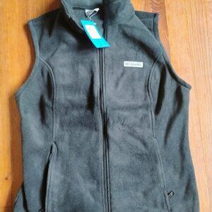 Columbia Women’s Mount Cannon Fleece Vest - Charcoal / Black - Size M - NWT